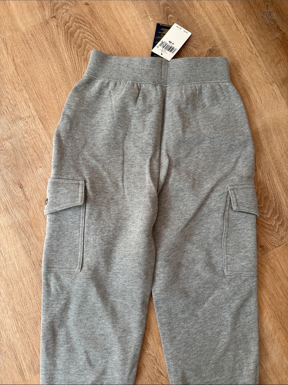 NWT Polo by Ralph Lauren Light Gray Boys' Cargo Joggers size small 8 - Picture 6 of 7